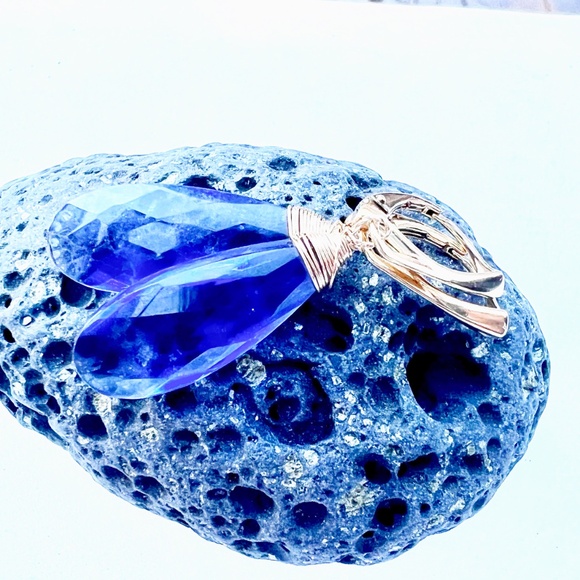 Handmade Tanzanite Earrings 14k Gold Filled, December Birthstone - Picture 3 of 5